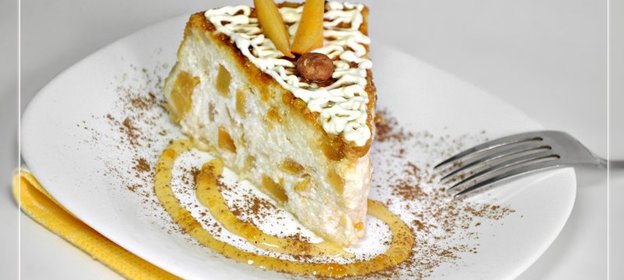 Запеканка из хурмы и творога