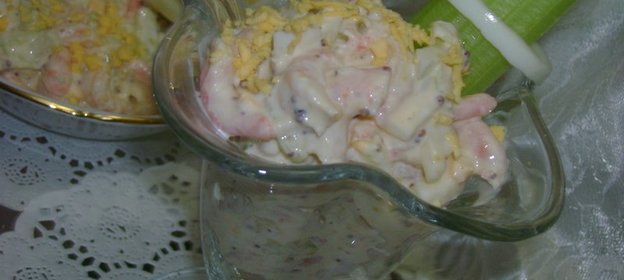 Салат из креветок ( вкусный вариант)