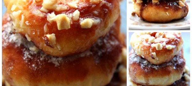 Пончики с шоколадом