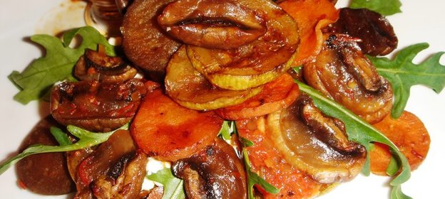 Овощи-гриль в маринаде