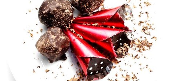 Шоколадно-апельсиновые трюфели