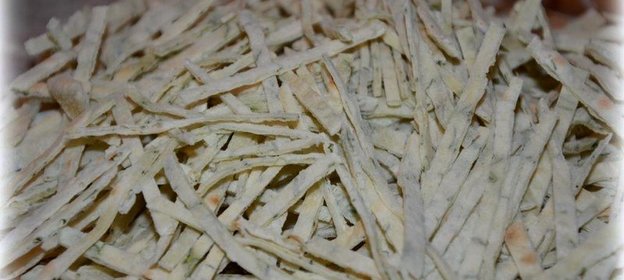 Лапша с зеленью