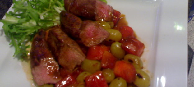 вырезка с фруктами