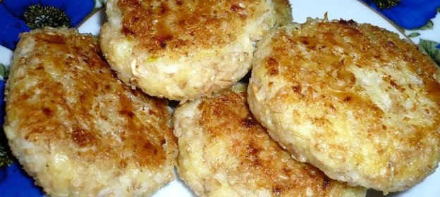 Постные овсяно-макаронные котлеты