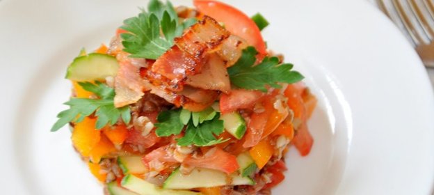 Салат с гречей