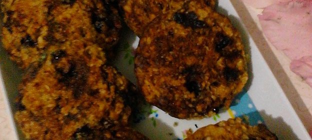 Овсяное печенье с черникой