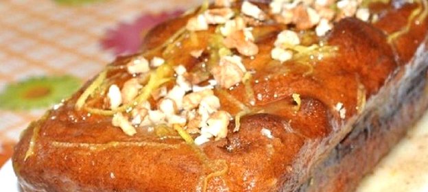 Банановый хлеб с орехами