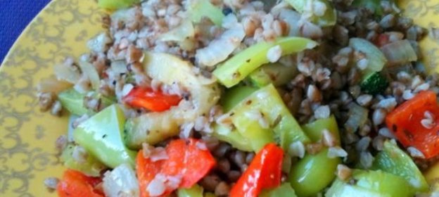 Лапша ореховая с овощами