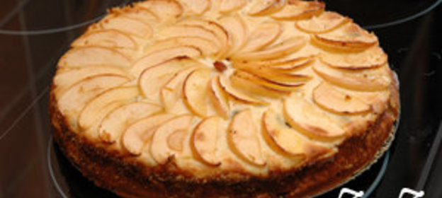 Творожная запеканка с яблоками