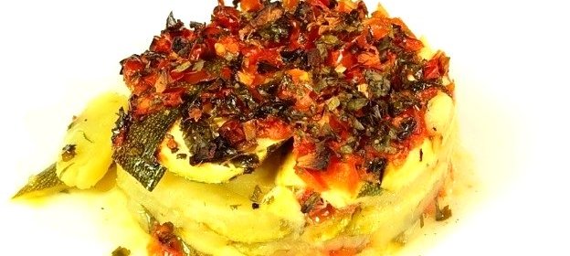 Запеканка из кабачков и картофеля