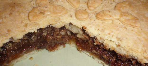 Песочный пирог с шоколадно-овсяной начинкой