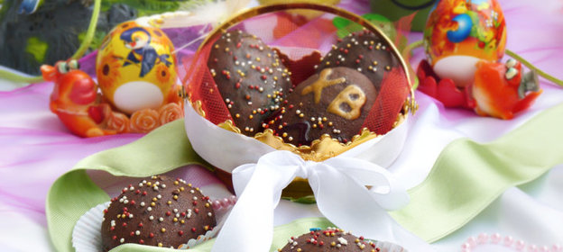 Пасхальное песочное печенье