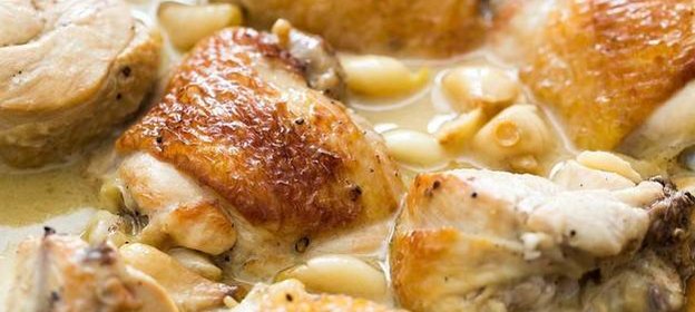 Курица с чесноком