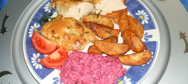 Запеканка из фарша с грибами