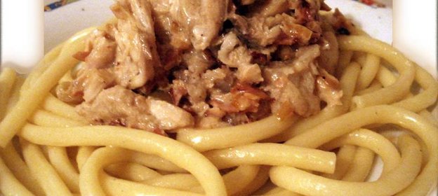 Макароны в РЫБНОМ соусе... или рыбный соус... да на МАКАРОНЫ!