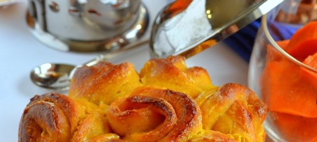 Тыквенные булочки с отрубями