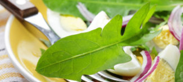 Салат из листьев одуванчика