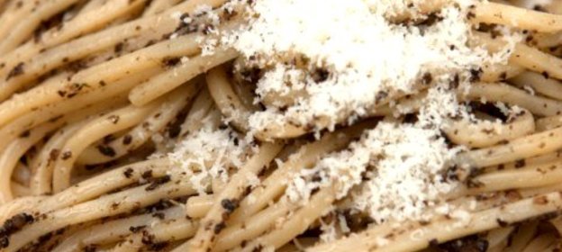 Лапша с трюфелями и грецкими орехами