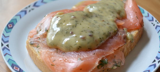 Исландский горчичный соус к слабосоленой семге