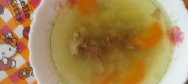 Бульон с тушенкой