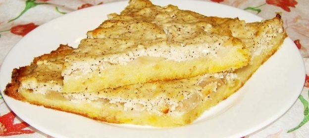 Запеканка из творога, тыквы и яблок