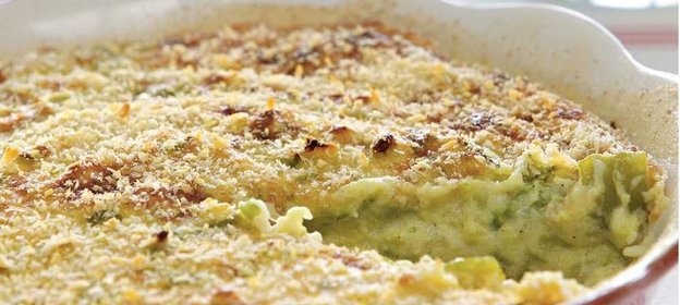 Запеканка из кабачков со сметаной