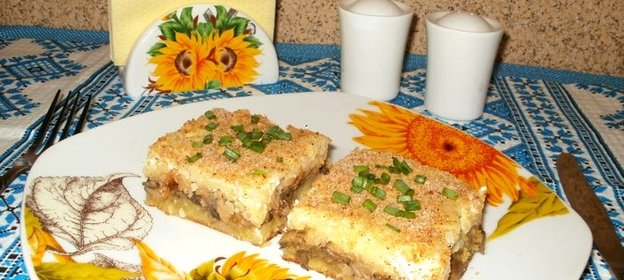 Картофельная запеканка с капустой в духовке