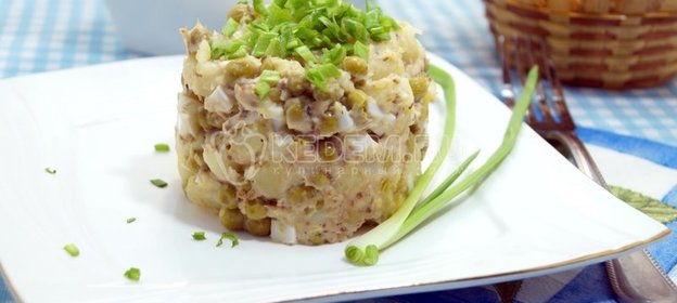 Салат с рыбой «Вкусный»