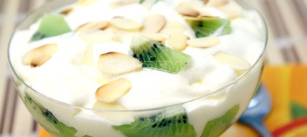 Десерт из мороженого «Киви»