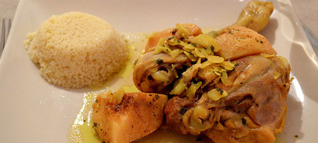 Курица с медом и айвой