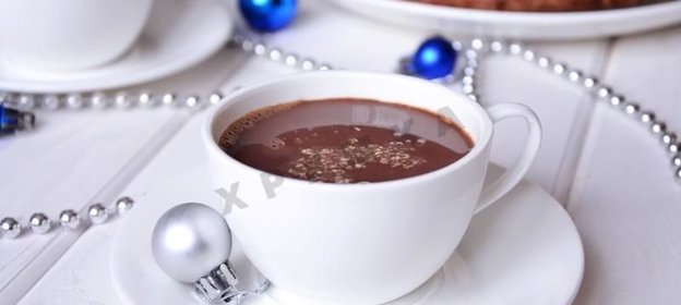 Горячий шоколад с халвой