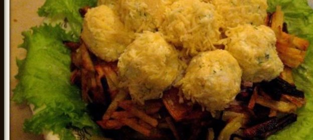 Запеканка из мяса, грибов и овощей