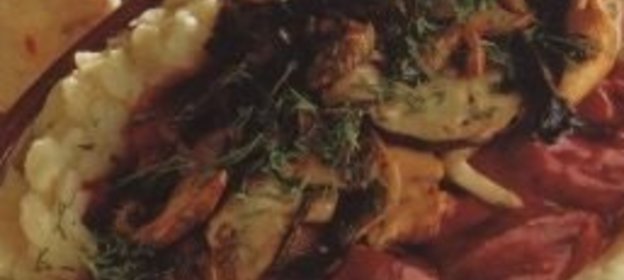 Салат из перца с мандаринами