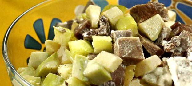 Салат со свиным языком