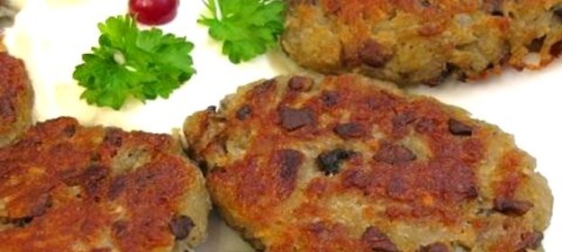 Драники с грибами