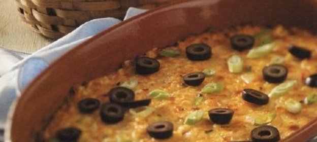 Кукурузная запеканка с сыром и чили