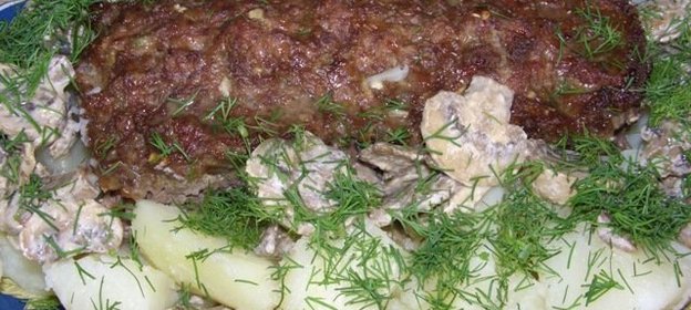 Мясная запеканка с брокколи