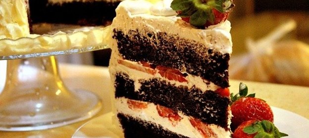 Шоколадный шифоновый торт