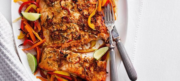 Лосось в азиатских специях