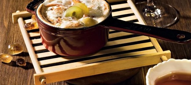 Медовые фрукты с маскарпоне