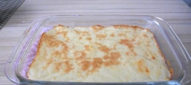 Детская картофельная запеканка с фаршем