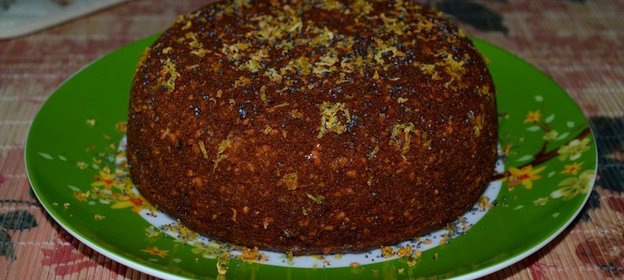 Ореховый бисквит с цитрусовым сиропом