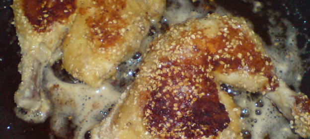 Куриные окорочка,отварные и обжаренные...(вариант)