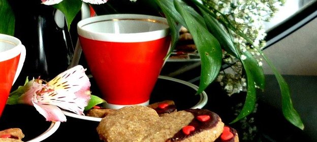Кофейное печенье Сердечко