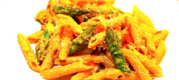 Паста со спаржей