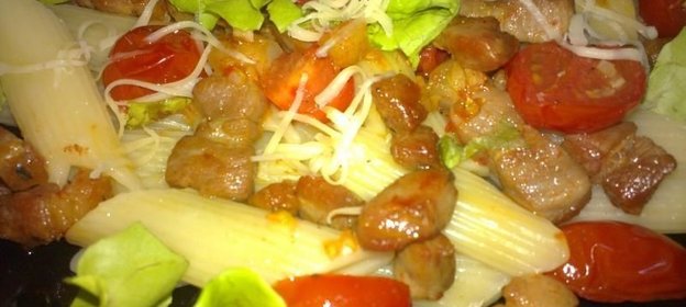 Паста с беконом
