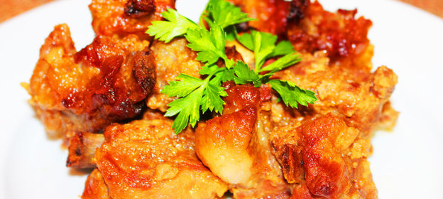 Свиные ребра в медовом соусе. Видео