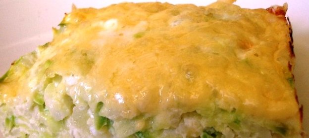 Запеканка из кабачков с рисом