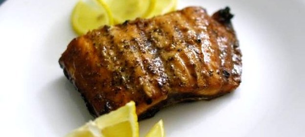 Семга на гриле