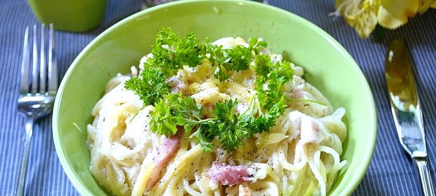 Паста под соусом Карбонара